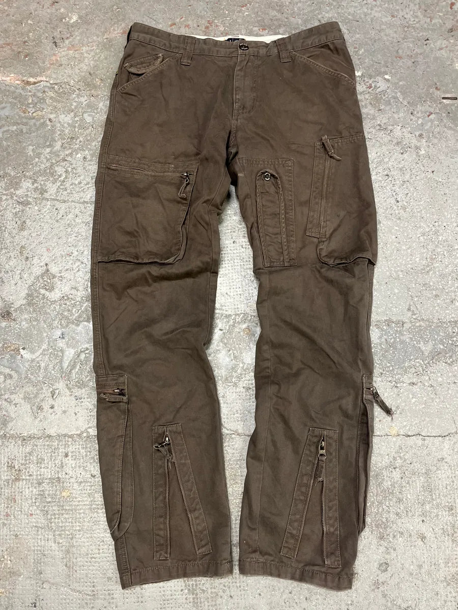 2000s Armani Multi Pockets Cargo Olive Obscure Pants rZFPVmy 1
