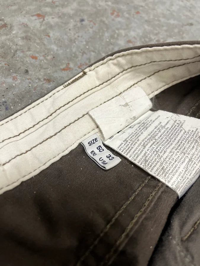 2000s Armani Multi Pockets Cargo Olive Obscure Pants rZFPVmy 5