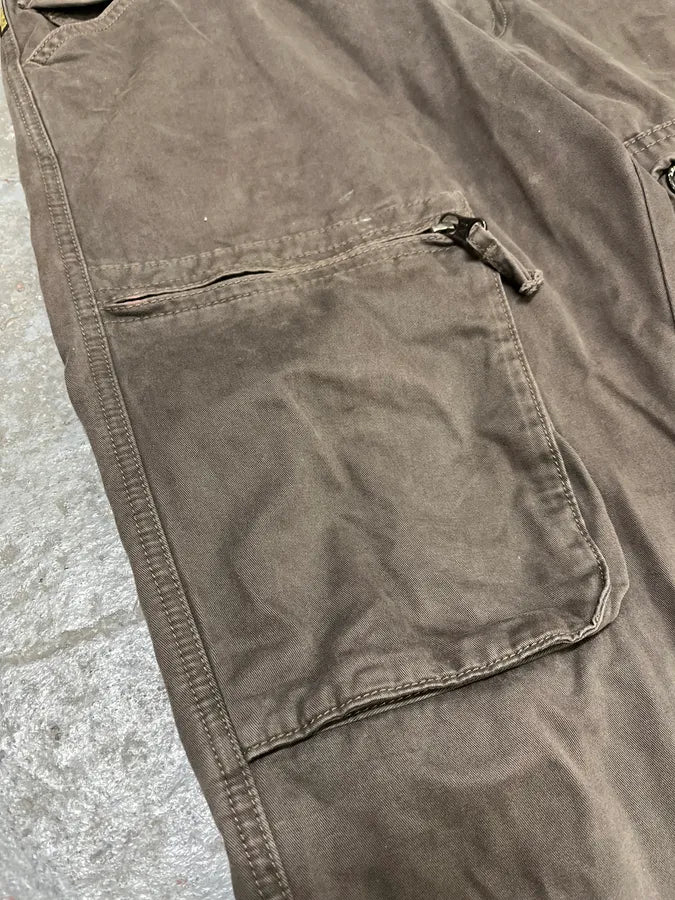 2000s Armani Multi Pockets Cargo Olive Obscure Pants rZFPVmy 7