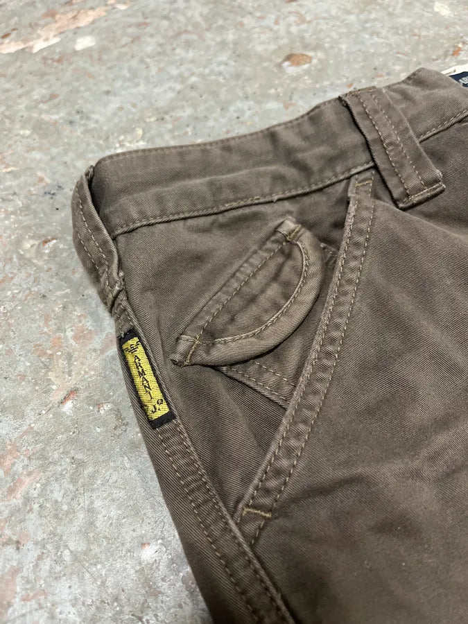 2000s Armani Multi Pockets Cargo Olive Obscure Pants rZFPVmy 8
