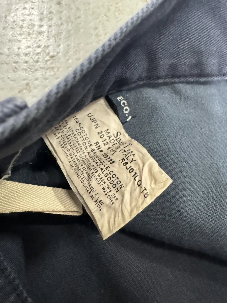 2000s Armani Navy & Orange Footprint Large Pants OWHQGGE 4