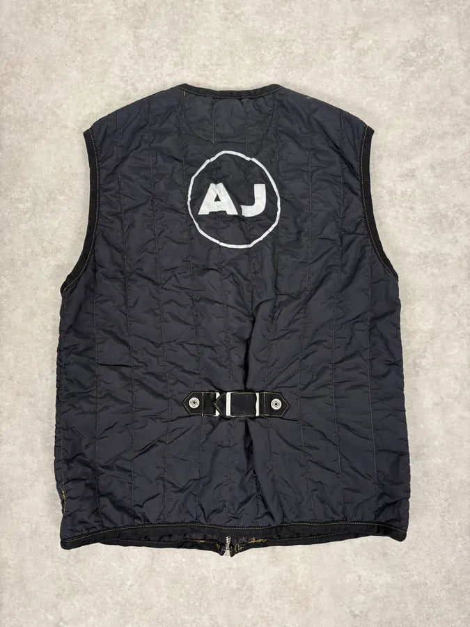 2000s Armani Navy AJ Tactical Vest bFjFUjh 5