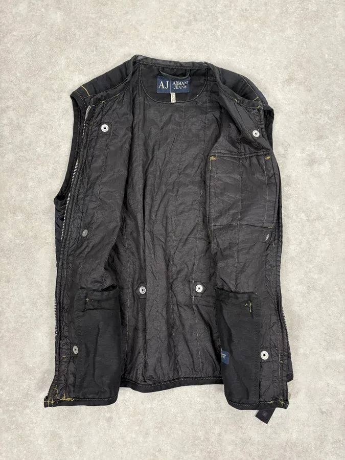 2000s Armani Navy AJ Tactical Vest bFjFUjh 6