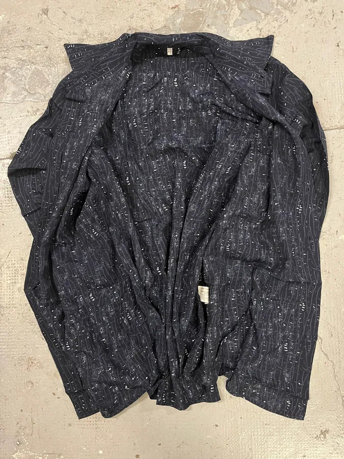 2000s Armani Navy Electrical Shirt (L) zbArxBS 5