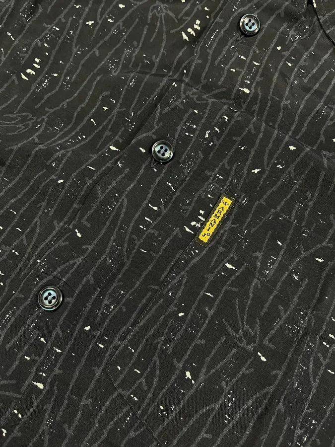 2000s Armani Navy Electrical Shirt (L) zbArxBS 7