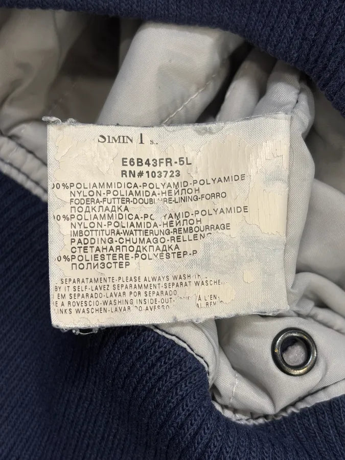 2000s Armani Navy Nylon Cargo Zips Bomber Jacket uinZuEn 10