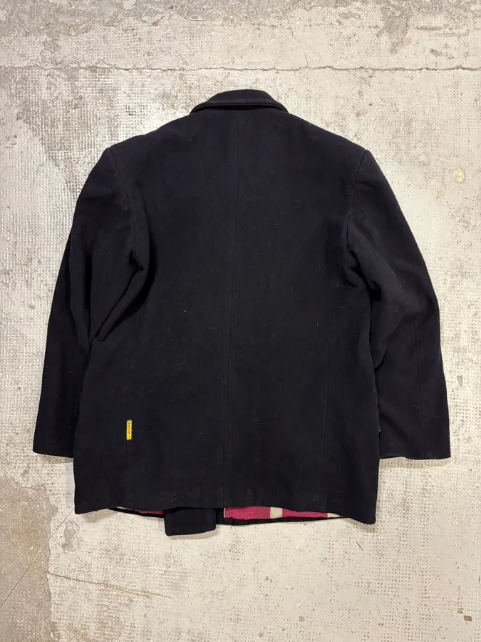 1990s Armani Navy Wool Caban Officer Jacket IbViWtn 3