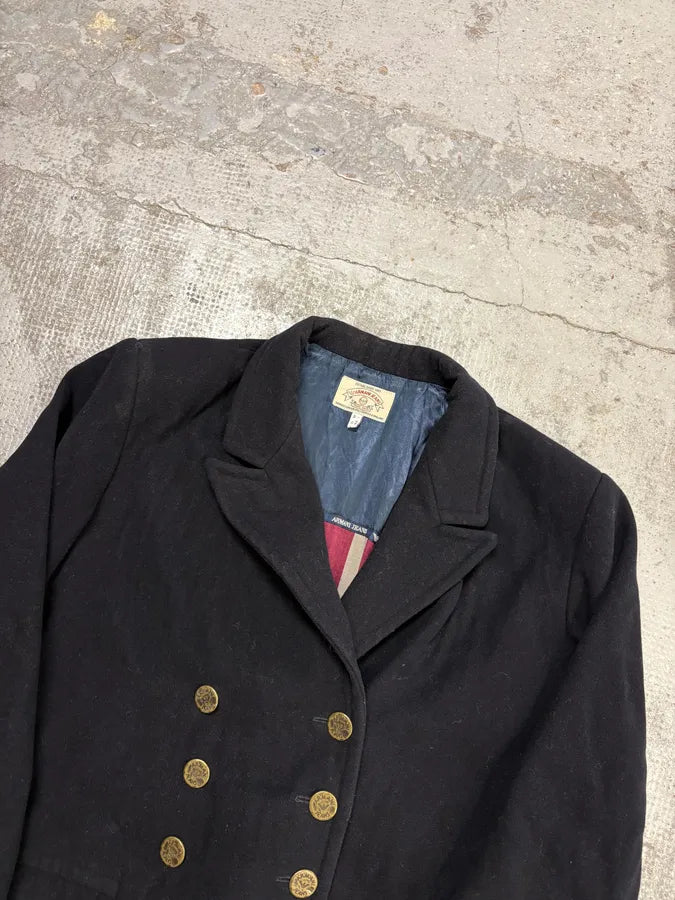 1990s Armani Navy Wool Caban Officer Jacket IbViWtn 4