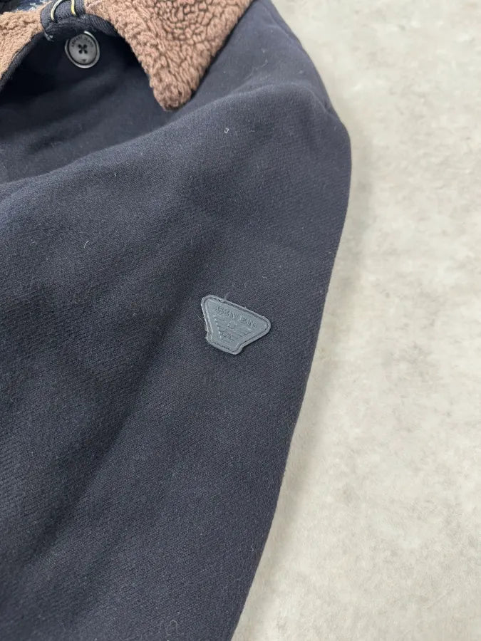 2000s Armani Navy Wool Peacoat Jacket GFJPylf 6