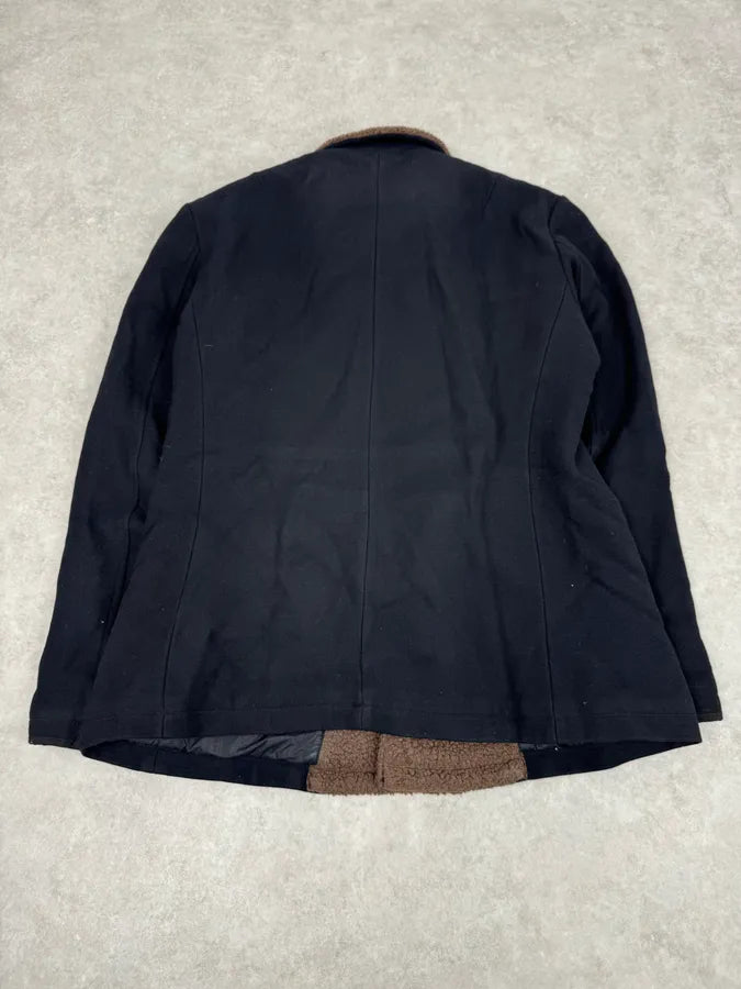 2000s Armani Navy Wool Peacoat Jacket GFJPylf 8