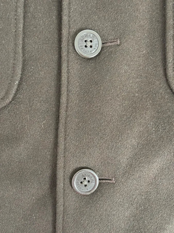 Armani Officer Brown Wool Pocket Jacket uVtxQhu 9