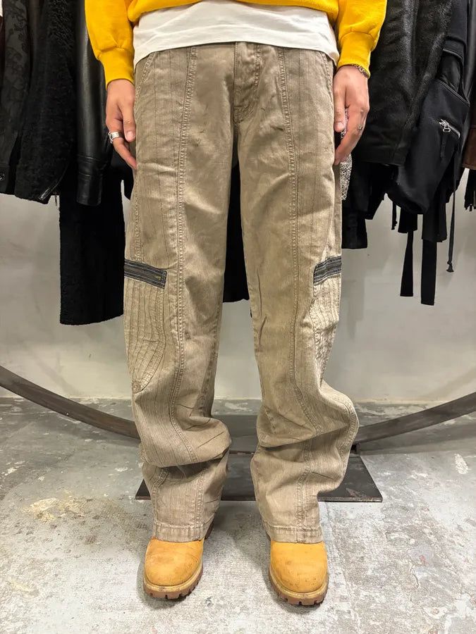 2000s Armani Olive Elevated Cargo Pants (M) TcNKsUx 1