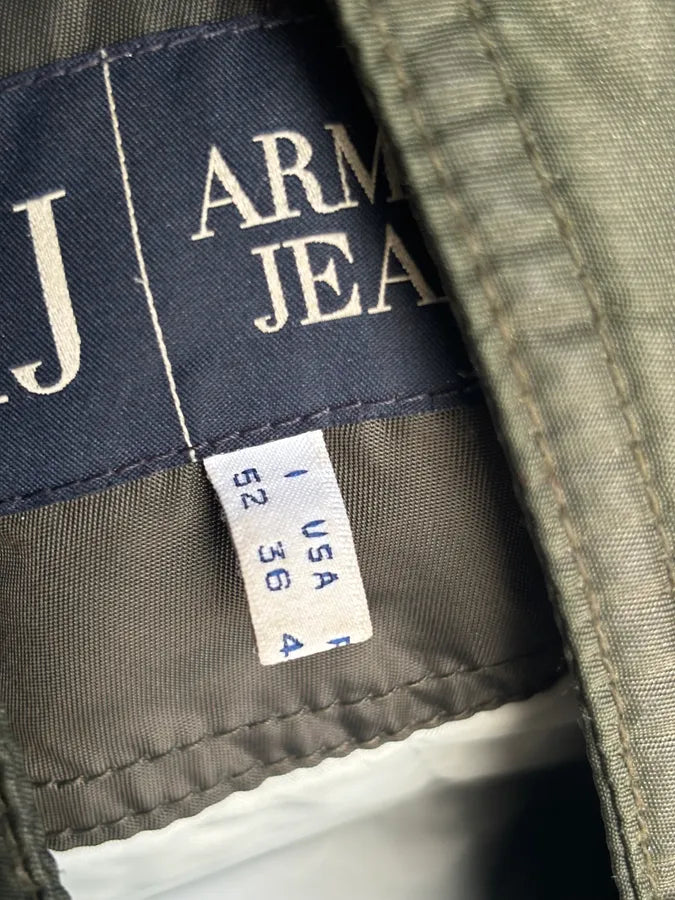 2000s Armani Olive Green Bomber Jacket FajyUjZ 9