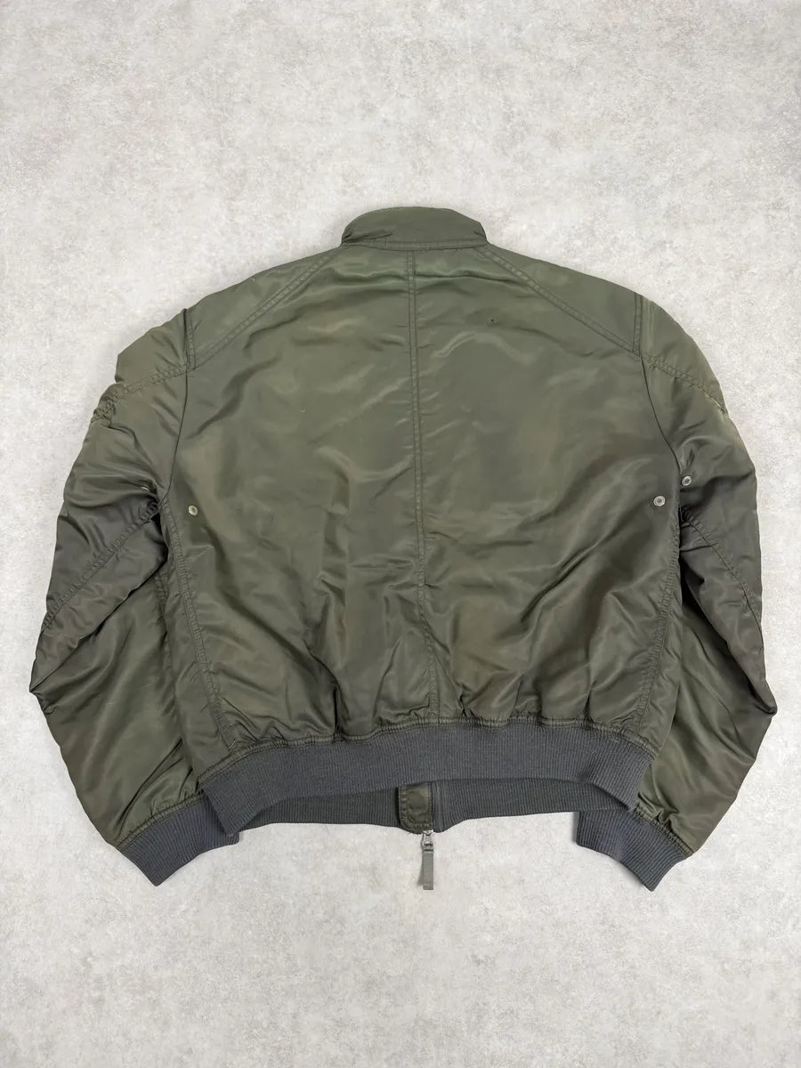 2000s Armani Olive Green Utility Bomber Jacket zMltfey 1