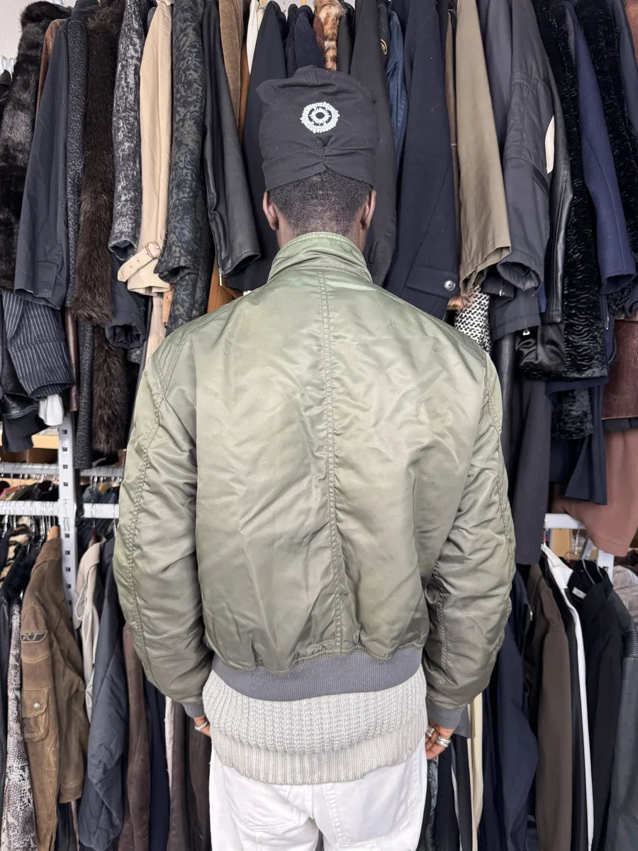 2000s Armani Olive Green Utility Bomber Jacket zMltfey 3