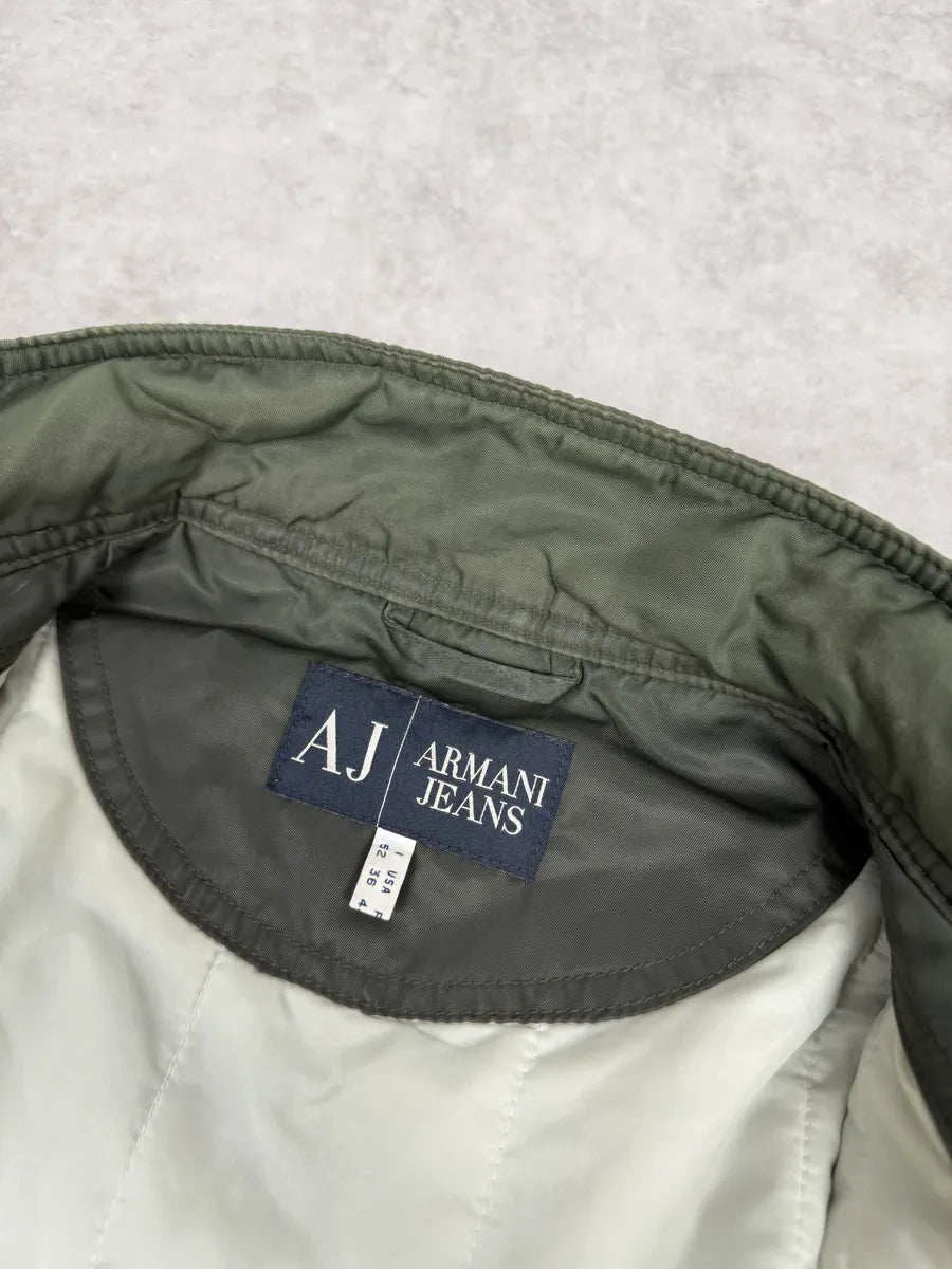 2000s Armani Olive Green Utility Bomber Jacket zMltfey 5
