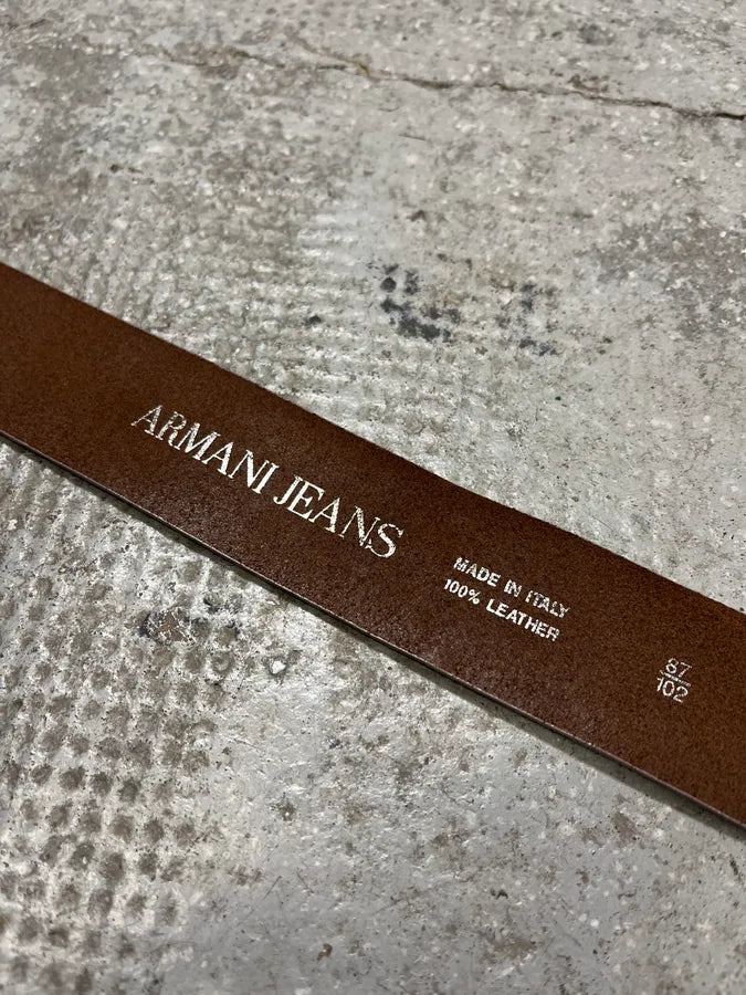 2000s Armani Pink Pony Hair Leather Belt (OS) uMdpvsu 8