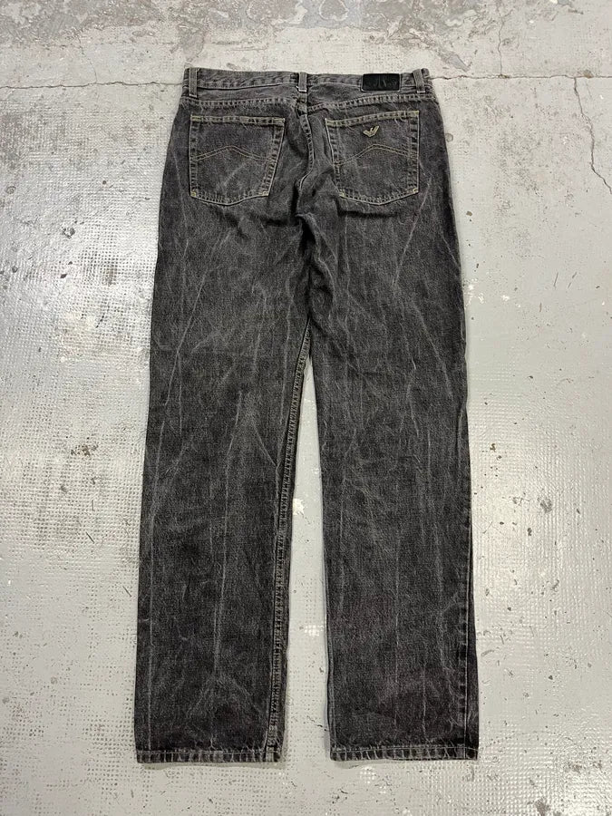 2000s Armani Raw Grey Denim Jeans ZmYTJNZ 7