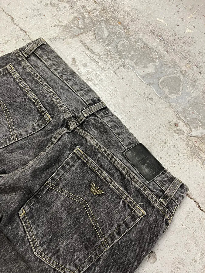 2000s Armani Raw Grey Denim Jeans ZmYTJNZ 8