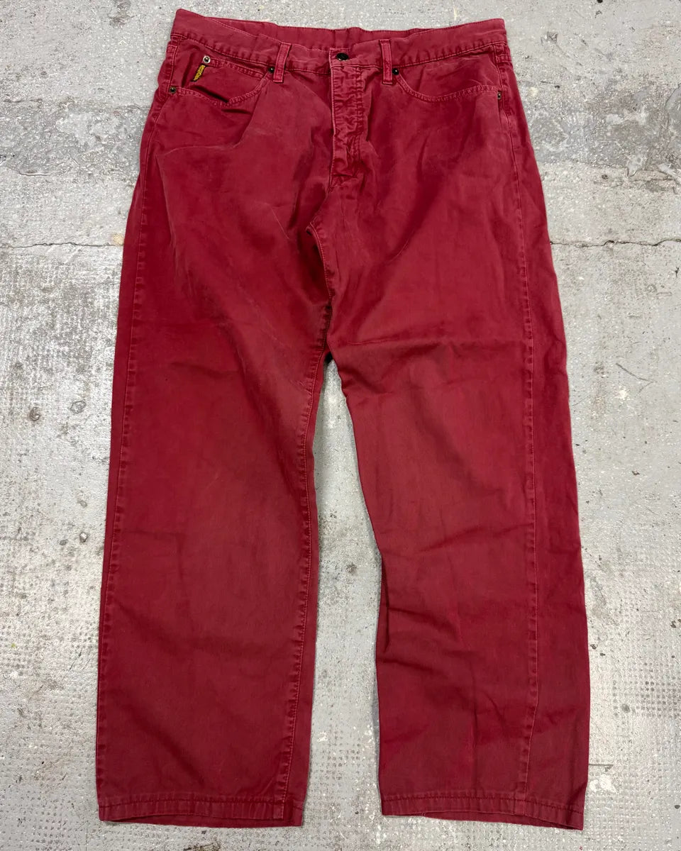 2000s Armani Red Wide Pants (L) xGugtrt 0