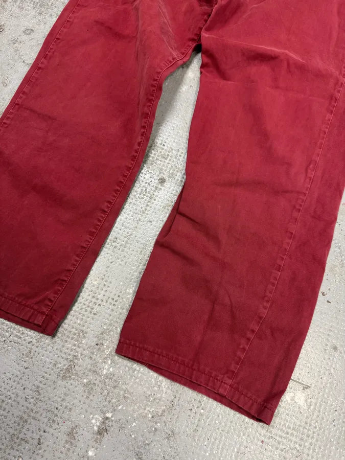 2000s Armani Red Wide Pants (L) xGugtrt 4