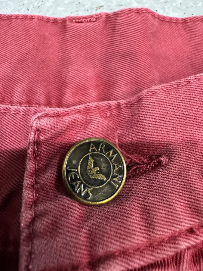 2000s Armani Red Wide Pants (L) xGugtrt 7