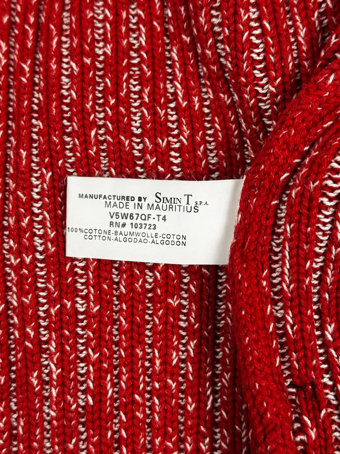 2000s Armani Red Wool Buttoned Sweater ZKbXecW 13