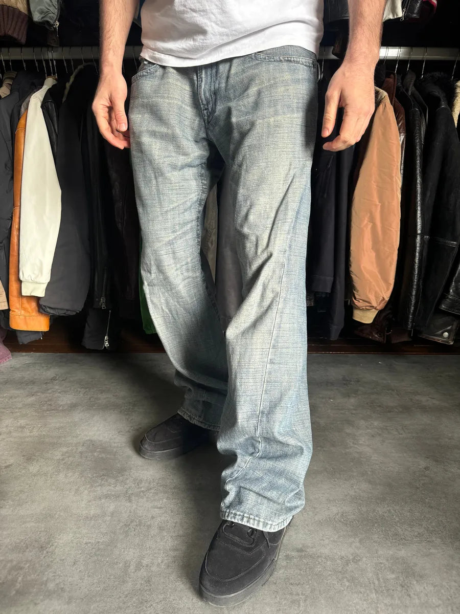 2000s Armani Relaxed Large Straight Jeans MnSmtBx 2