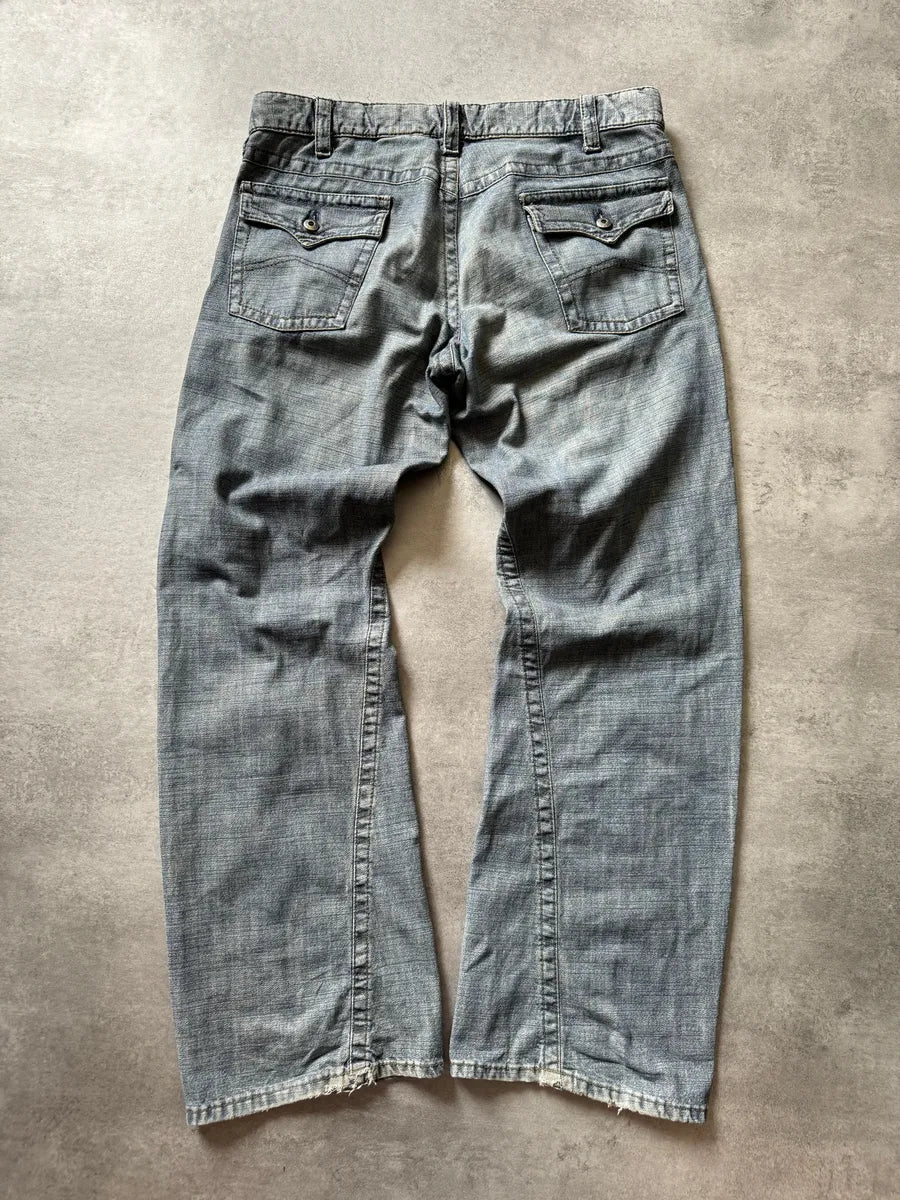 2000s Armani Relaxed Large Straight Jeans MnSmtBx 5