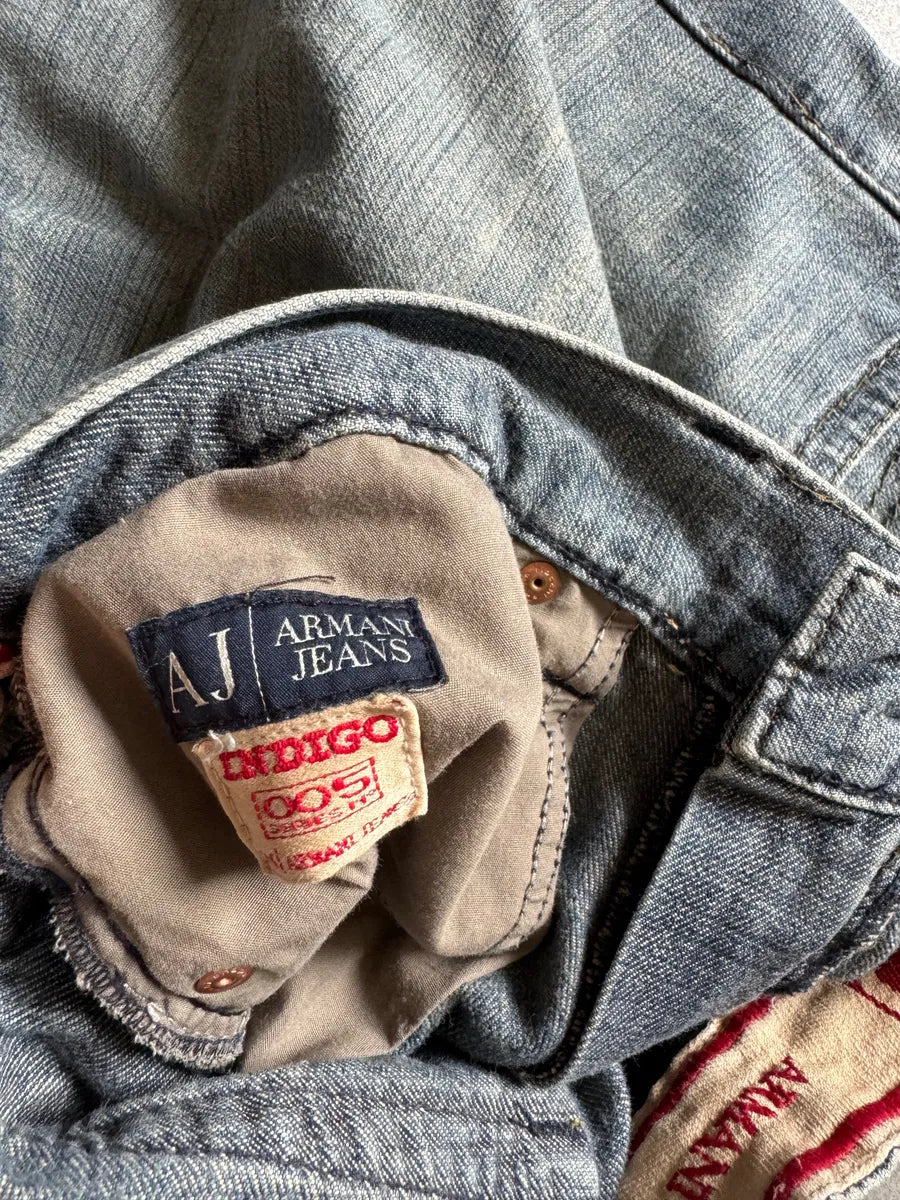 2000s Armani Relaxed Large Straight Jeans MnSmtBx 6