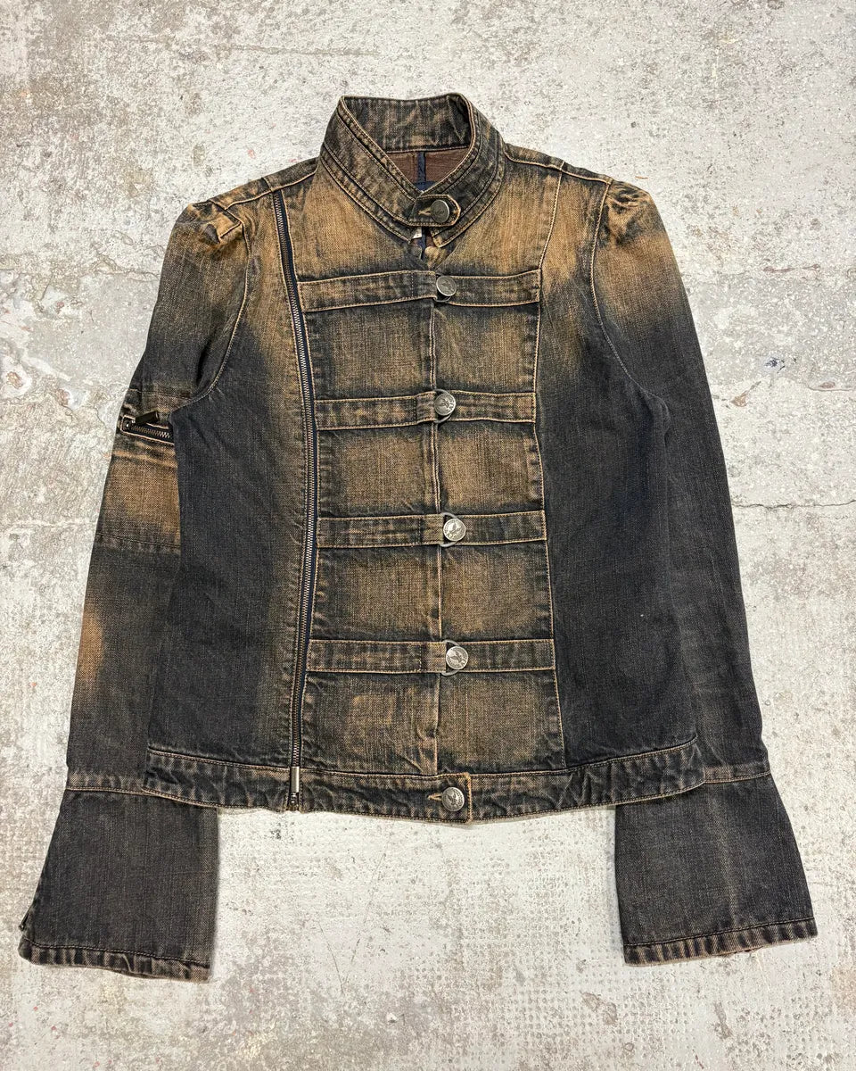 2000s Armani Samurai Denim Jacket (M) EfLmIkr 0