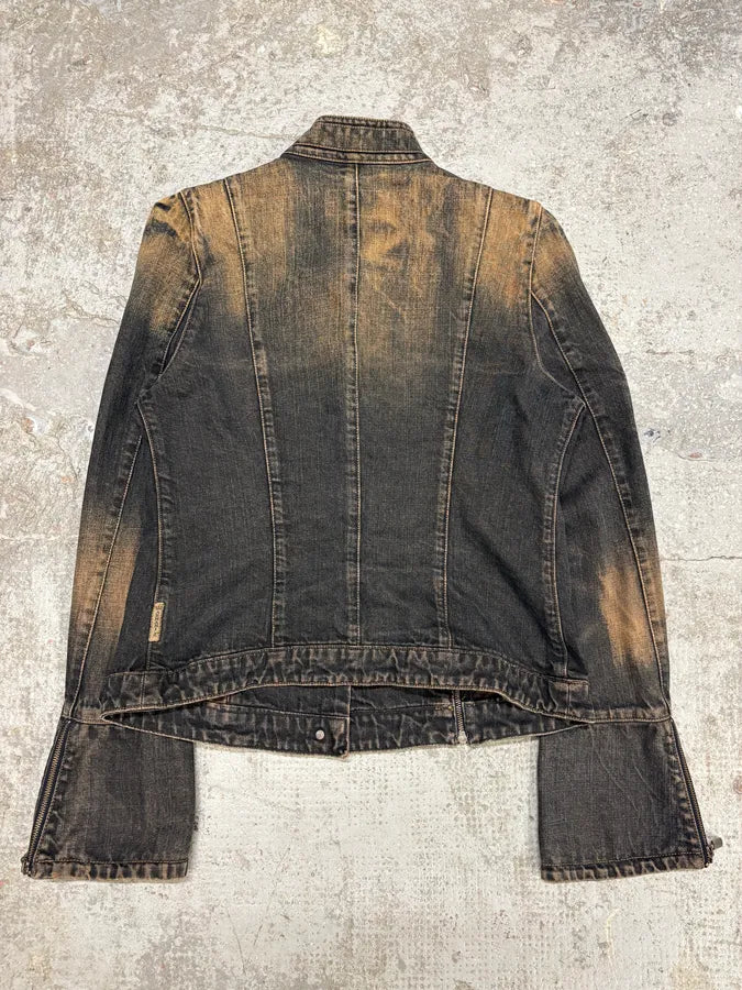 2000s Armani Samurai Denim Jacket (M) EfLmIkr 3