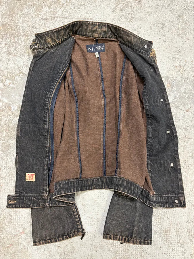2000s Armani Samurai Denim Jacket (M) EfLmIkr 4