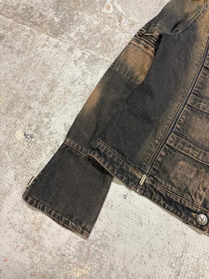 2000s Armani Samurai Denim Jacket (M) EfLmIkr 5