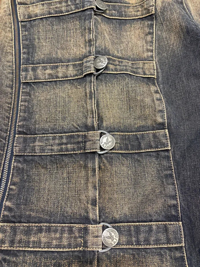 2000s Armani Samurai Denim Jacket (M) EfLmIkr 7