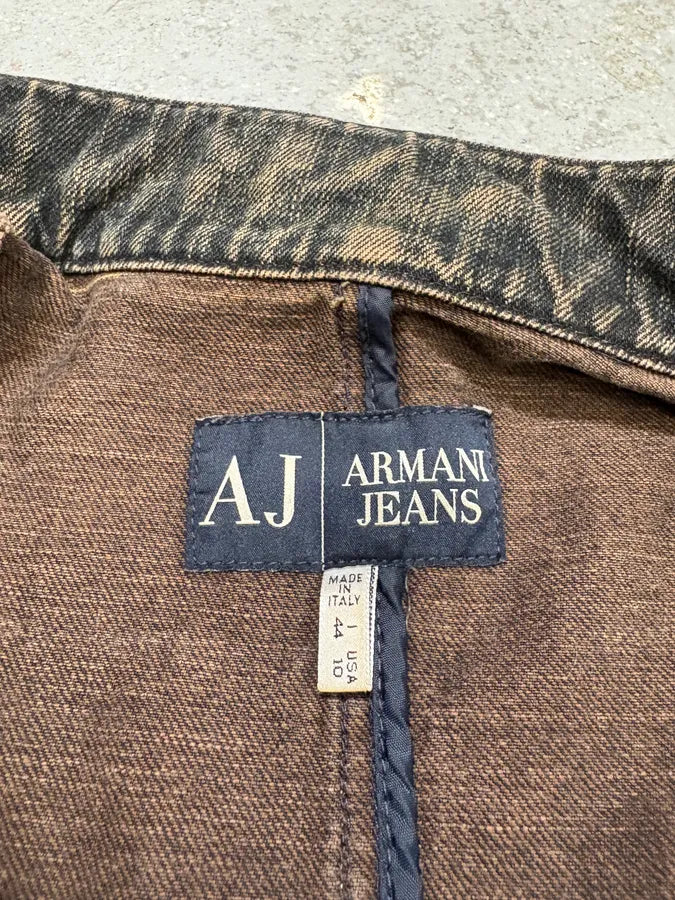 2000s Armani Samurai Denim Jacket (M) EfLmIkr 8