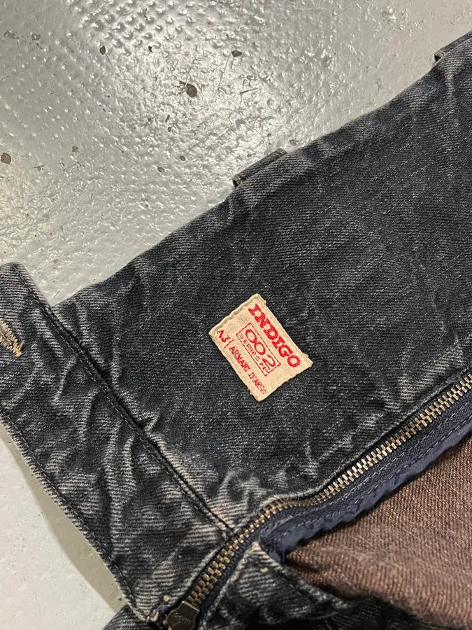 2000s Armani Samurai Faded Blue Washed Denim Jacket RkFMIib 8