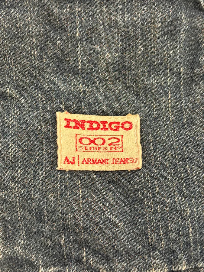 2000s Armani Samurai Faded Denim Jacket FhDJNZb 4
