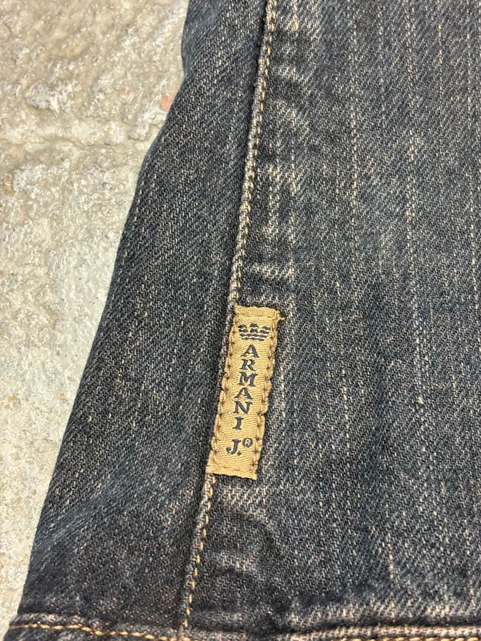 2000s Armani Samurai Faded Denim Jacket FhDJNZb 7