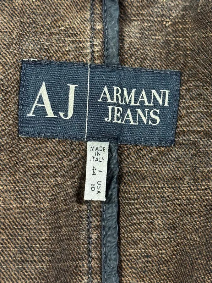 2000s Armani Samurai Faded Denim Jacket oiPfosh 7