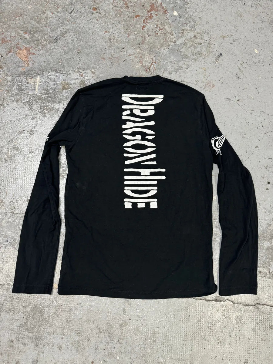 2000s Armani Sexy Dragon Raider Black Longsleeves pNyqhEk 1
