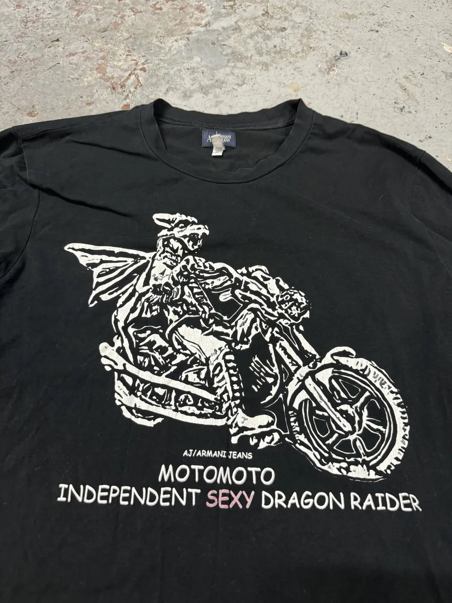 2000s Armani Sexy Dragon Raider Black Longsleeves pNyqhEk 7
