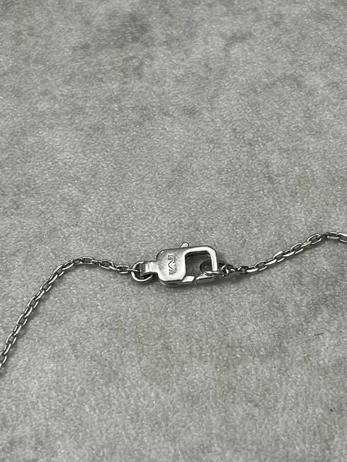 2000s Armani Silver Cross Necklace ulkSwIU 5