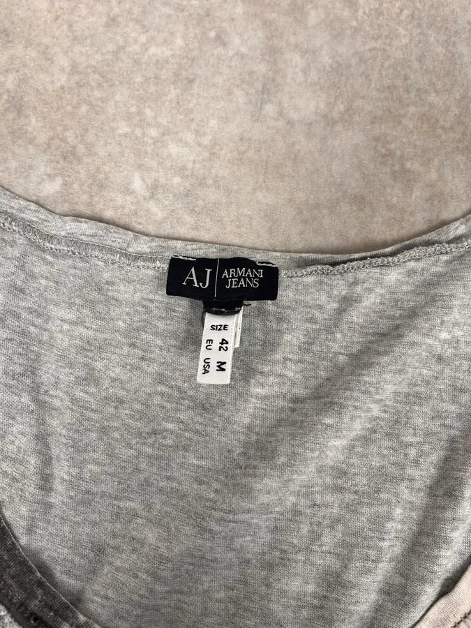 2000s Armani The Founder Blue Eyes Giorgio Grey Tank Top URRqDUY 6