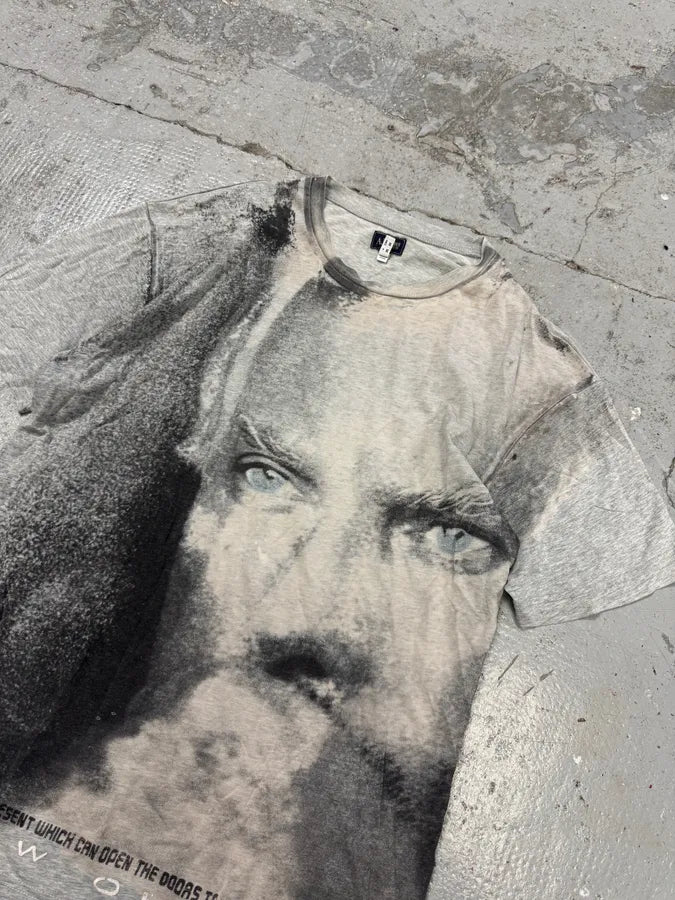 2000s Armani The Founder Giorgio Armani Print Grey T-Shirt wjPSpVQ 2