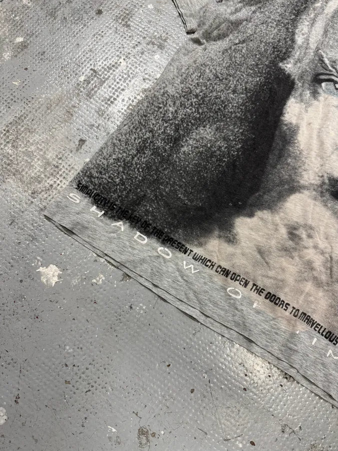 2000s Armani The Founder Giorgio Armani Print Grey T-Shirt wjPSpVQ 4