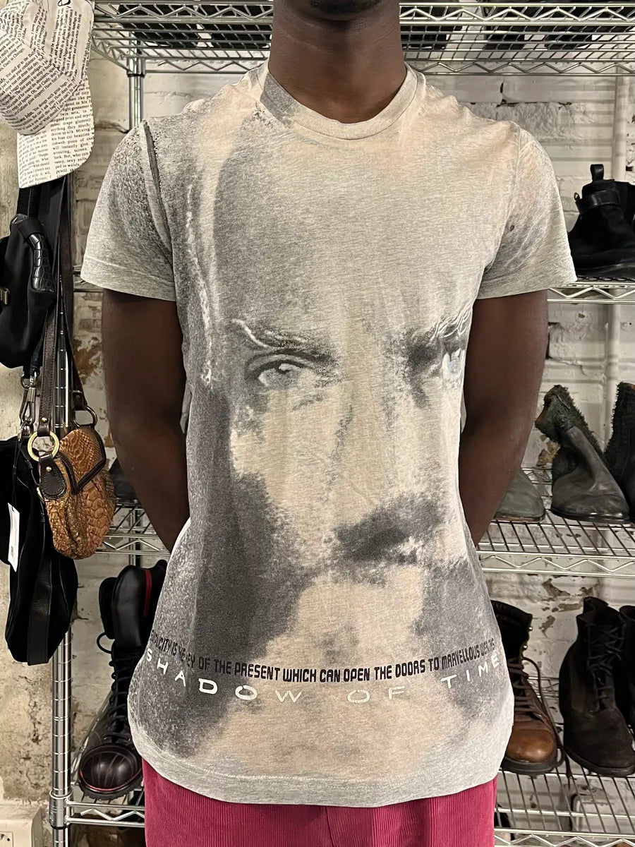 2000s Armani The Founder Giorgio Armani Print Grey T-Shirt XKVxTzt 1