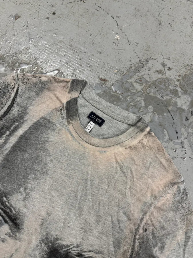 2000s Armani The Founder Giorgio Armani Print Grey T-Shirt XKVxTzt 3
