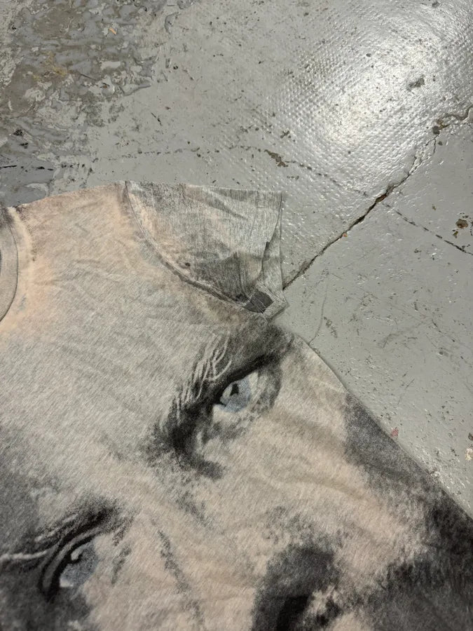 2000s Armani The Founder Giorgio Armani Print Grey T-Shirt XKVxTzt 4