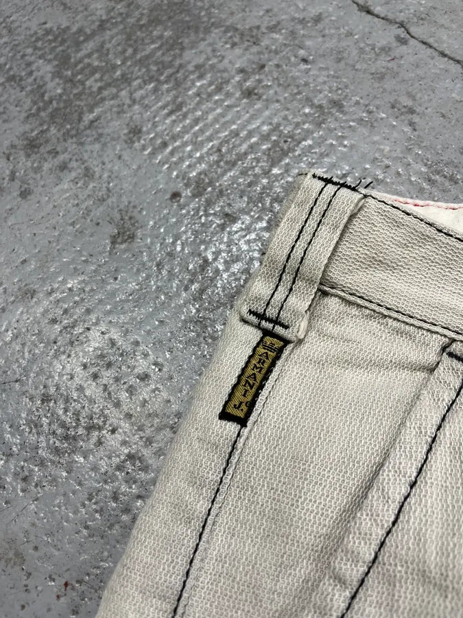 2000s Armani Tweed Light White Cozy Pants LmPNxmJ 11